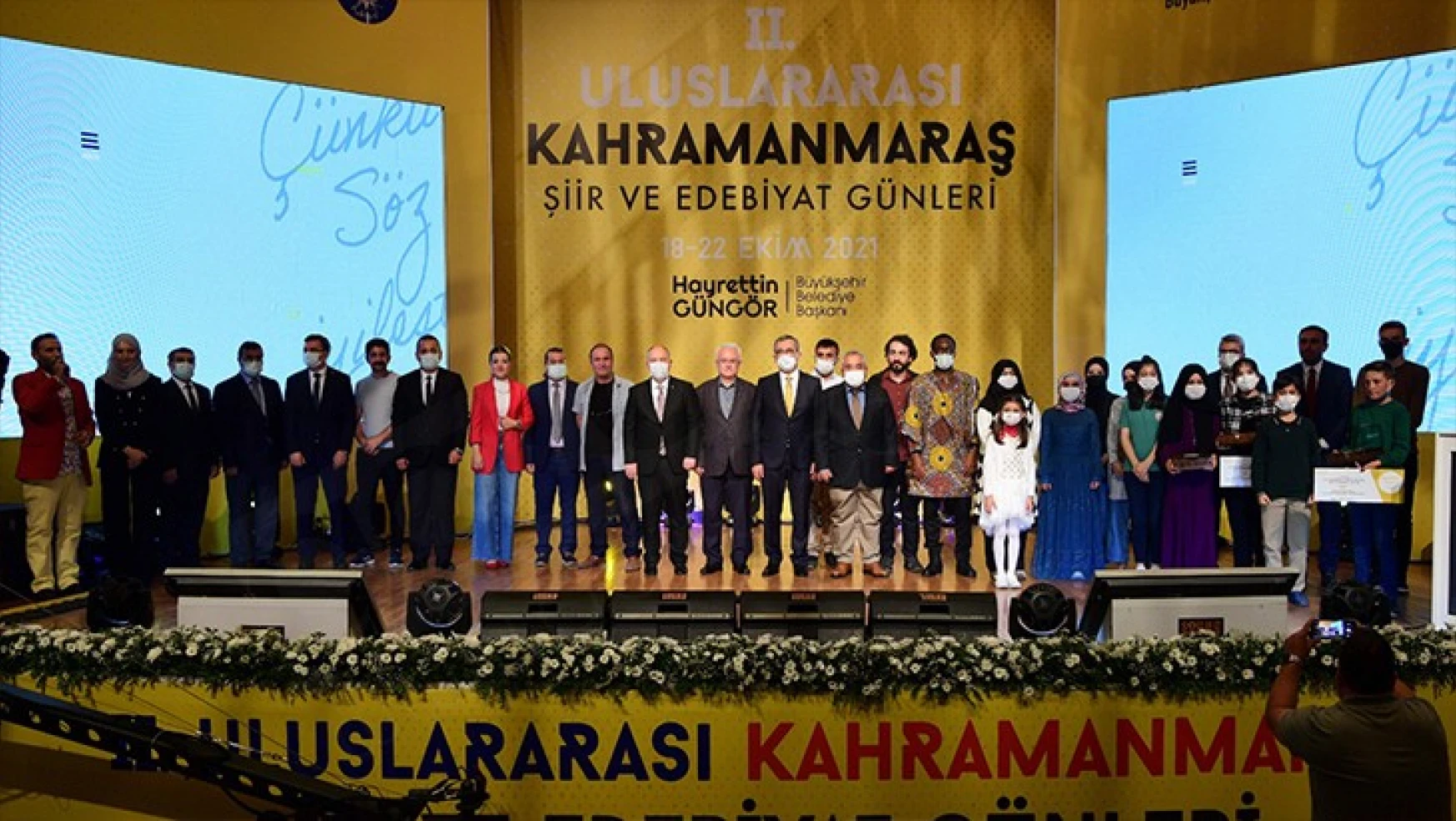 2'nci Uluslararası Kahramanmaraş Şiir ve Edebiyat Günleri, görkemli törenle açıldı
