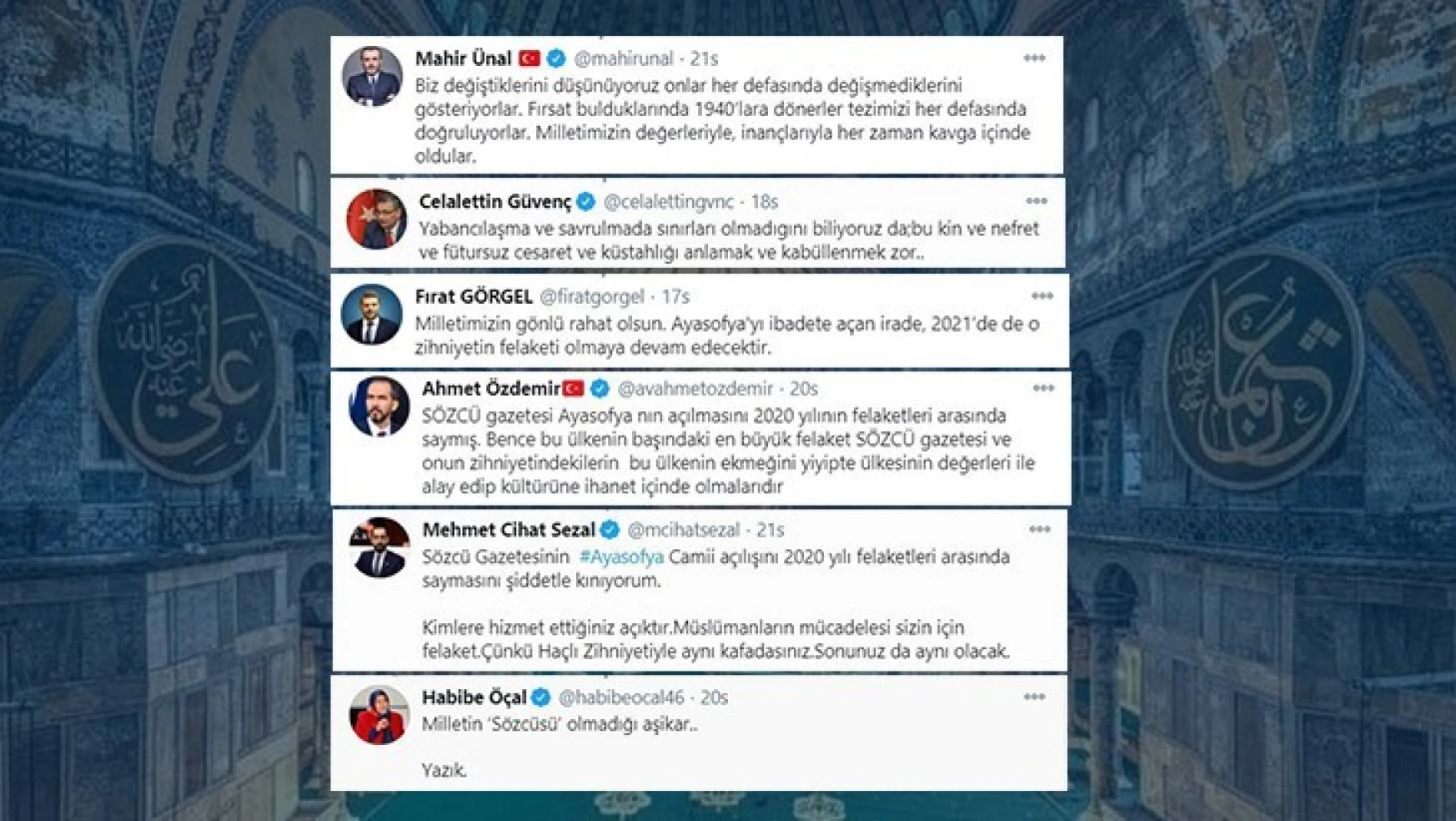AK Partili Kahramanmaraşlı siyasilerden 'Ayasofya' açıklaması