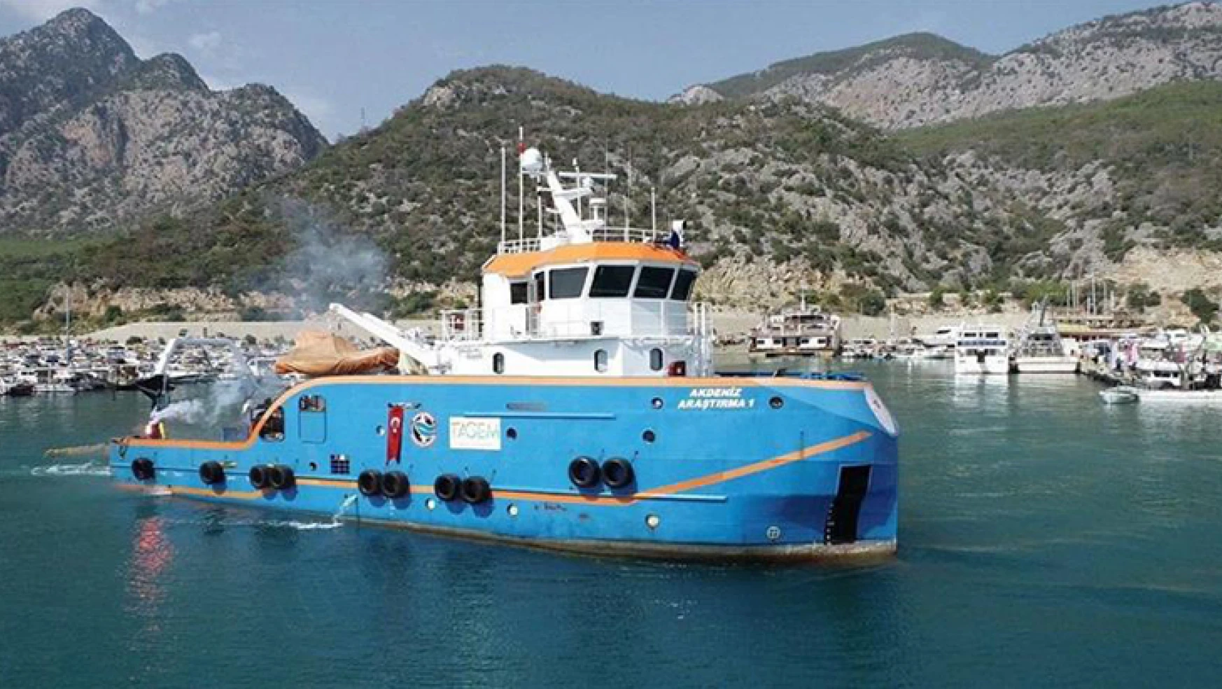 Akdeniz araştırma 1 gemisi çalışmalarını sürdürüyor