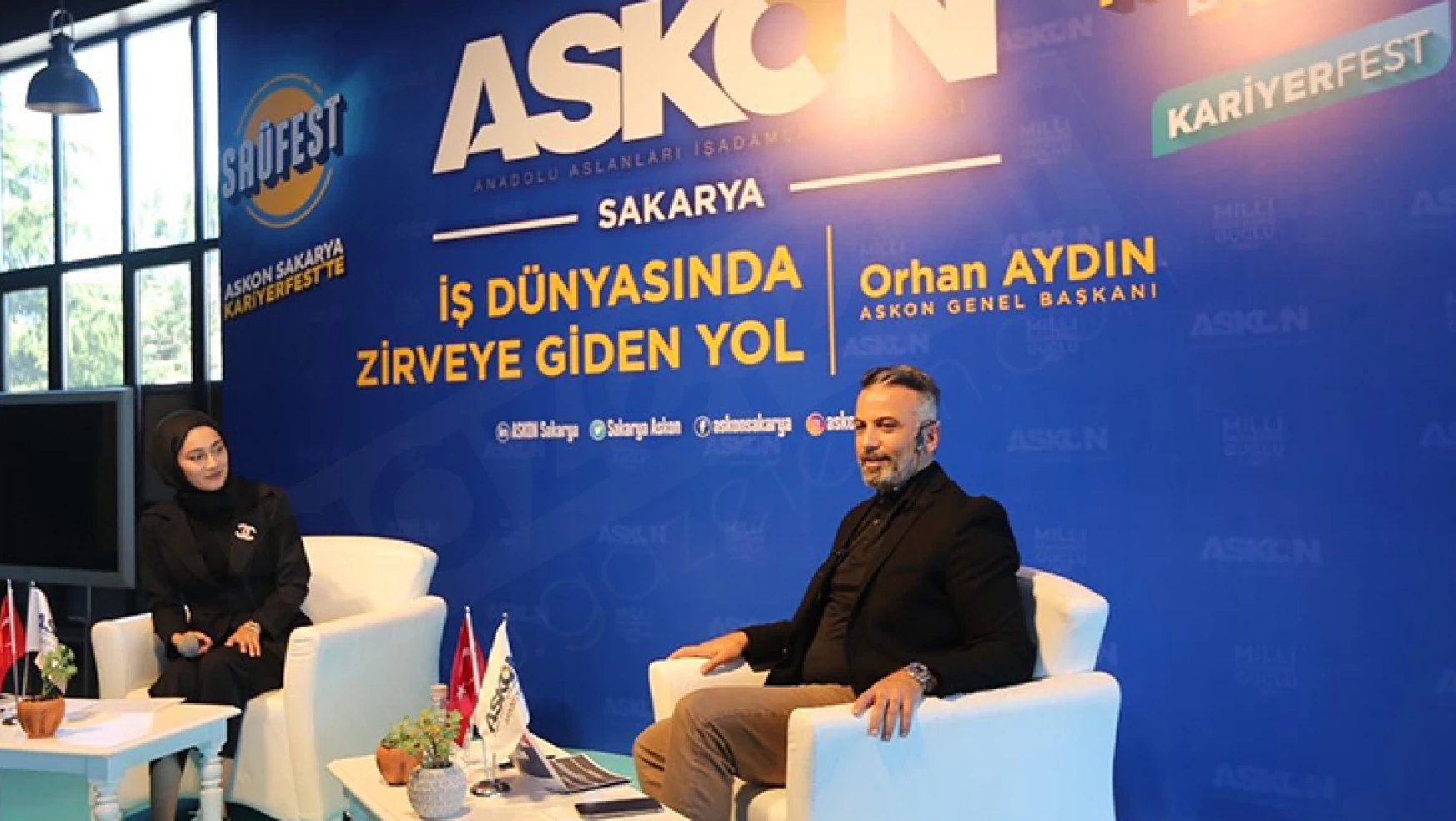 ASKON Genel Başkanı Aydın, SAÜFEST22'de öğrencilerle buluştu
