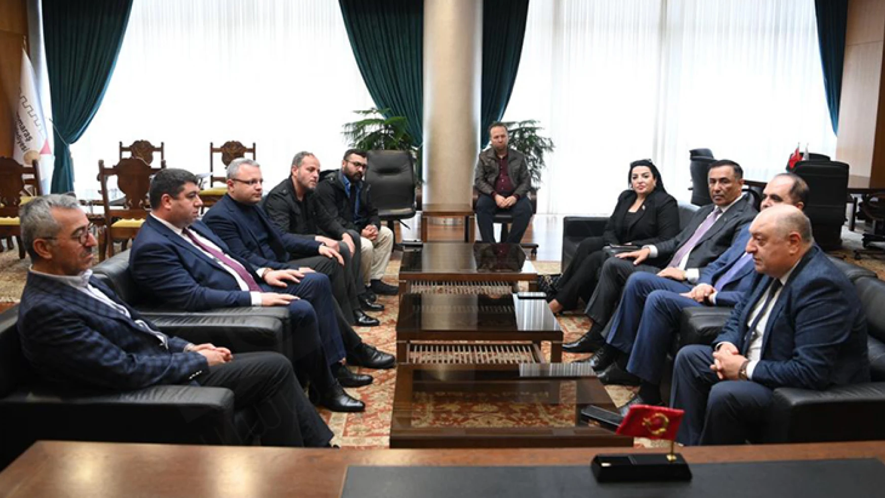 Azerbaycan Milletvekillerinden Başkan Güngör'e ziyaret