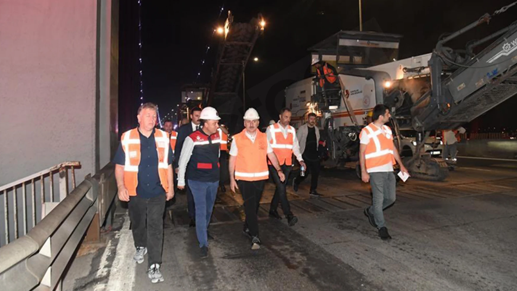 Bakan Karaismailoğlu, FSM Köprüsünde çalışmaları inceledi
