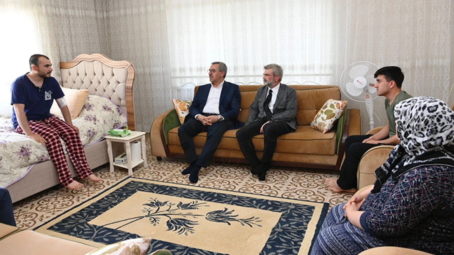 Başkan Güngör'den Çam ailesine geçmiş olsun ziyareti