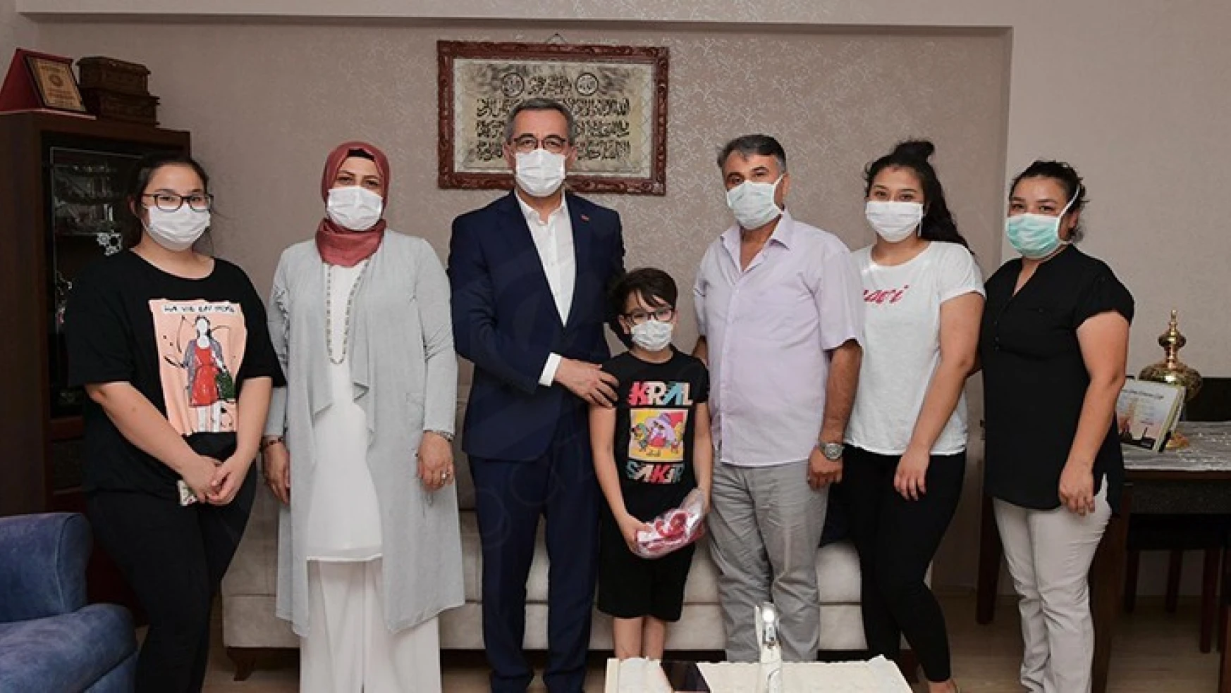 Başkan Güngör'den Gazi Adnan Mert Kulak'a ziyaret