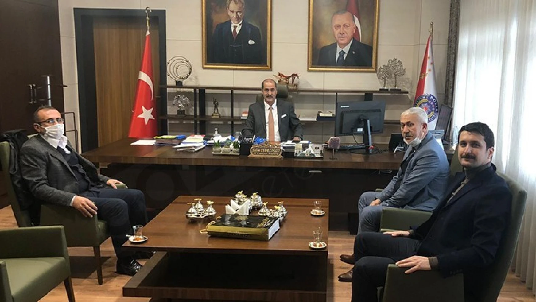 Başkan Şengül'den İl Emniyet Müdürü Cebeloğlu'na taziye ziyareti