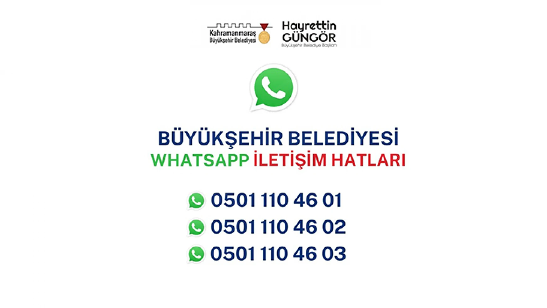 Büyükşehir WhatsApp iletişim hattını hizmete aldı