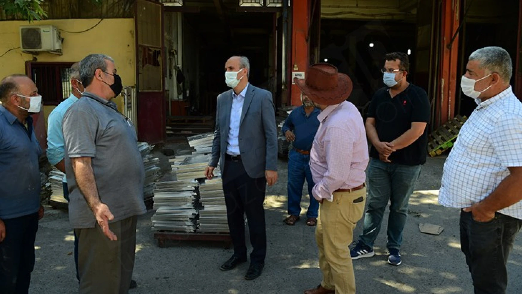 Dulkadiroğlu Belediye Başkanı Necati Okay, sanayi esnafını ziyaret etti
