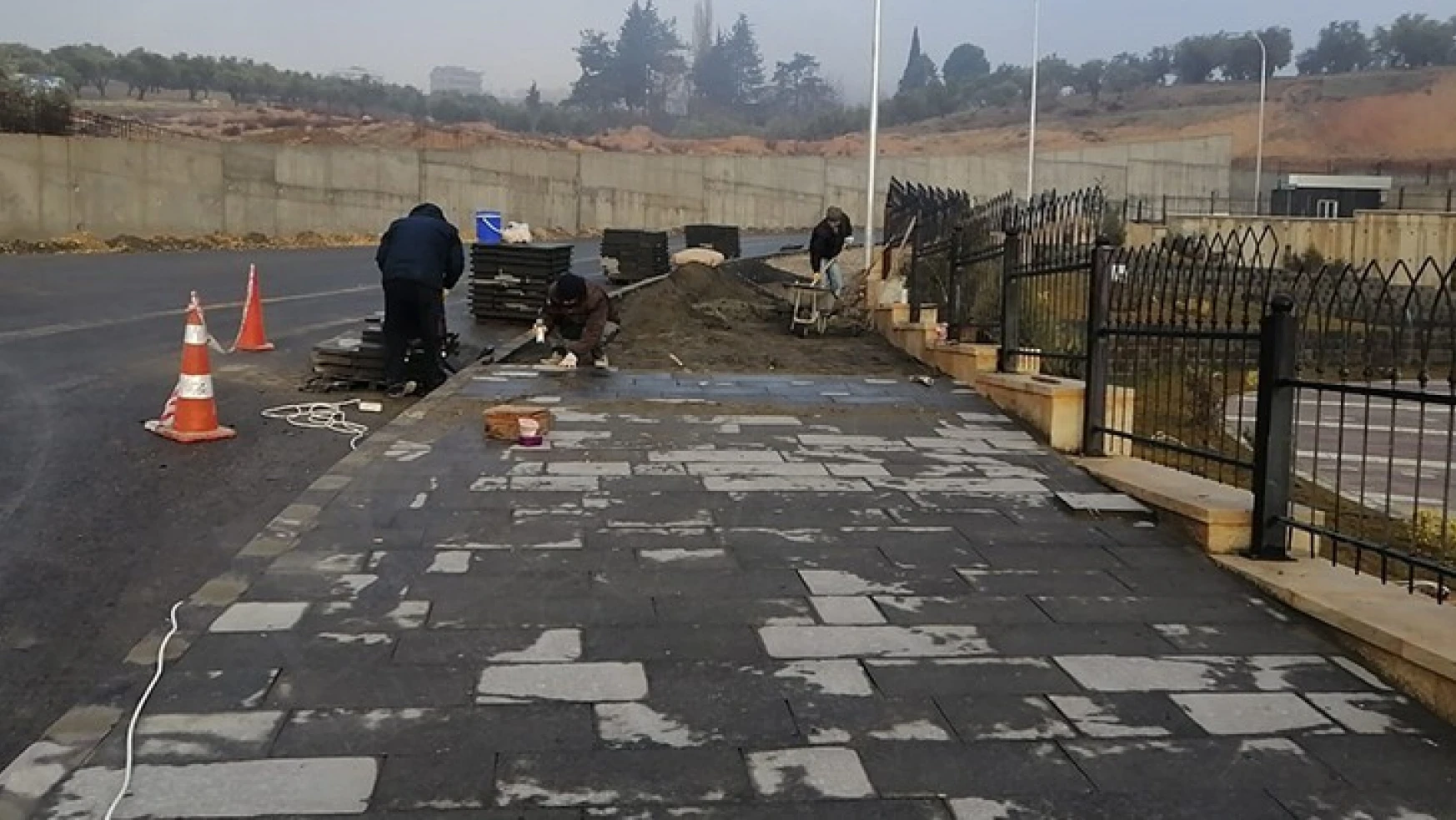Dulkadiroğlu'ndan parke ve bazalt tamiratı yapıldı