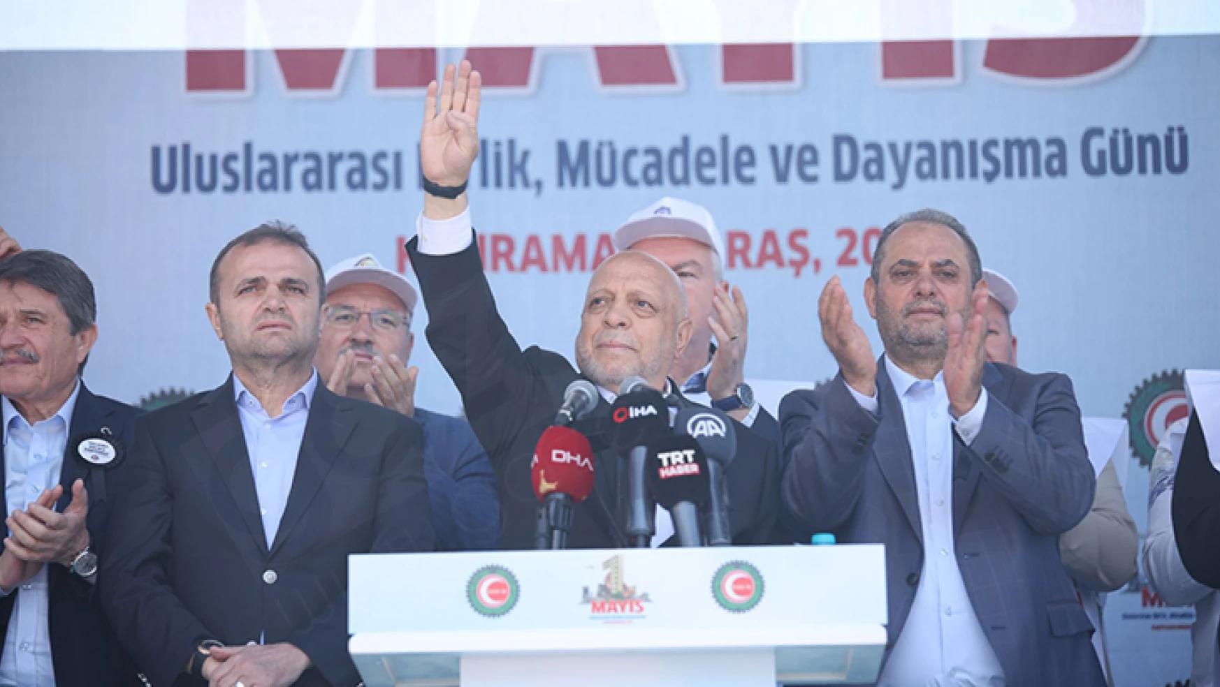 HAK-İŞ, 1 Mayıs'ı depremlerin merkez üssü Kahramanmaraş'ta kutladı