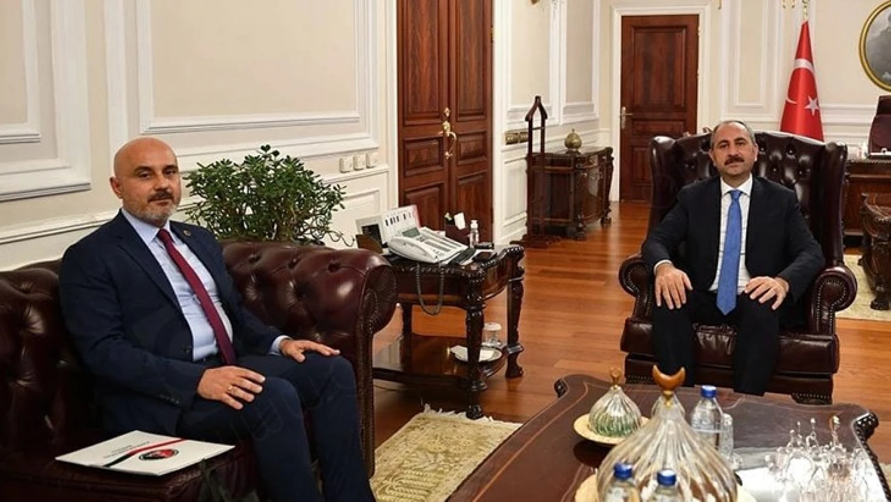 Kahramanmaraş Barosu Başkanı Gül, Adalet Bakanı ile özel görüştü