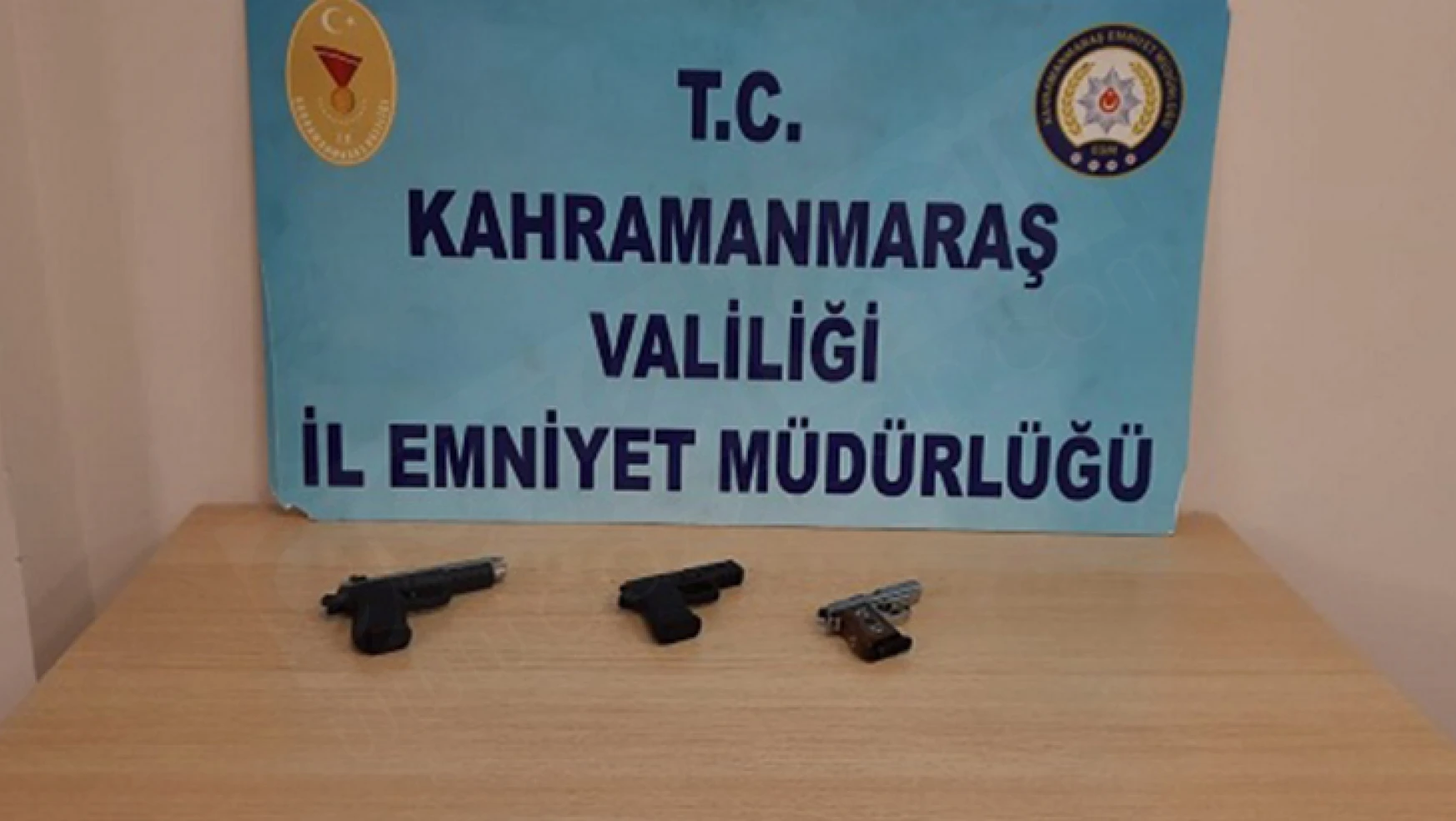 Kahramanmaraş'ta 16 adet silah ele geçirildi