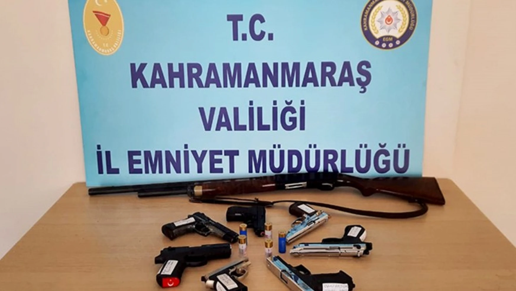 Kahramanmaraş'ta 18 kişide 18 silah ele geçirildi