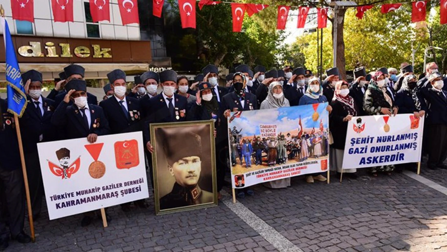 Kahramanmaraş'ta 19 Eylül Gaziler Günü düzenlenen törenle kutlandı