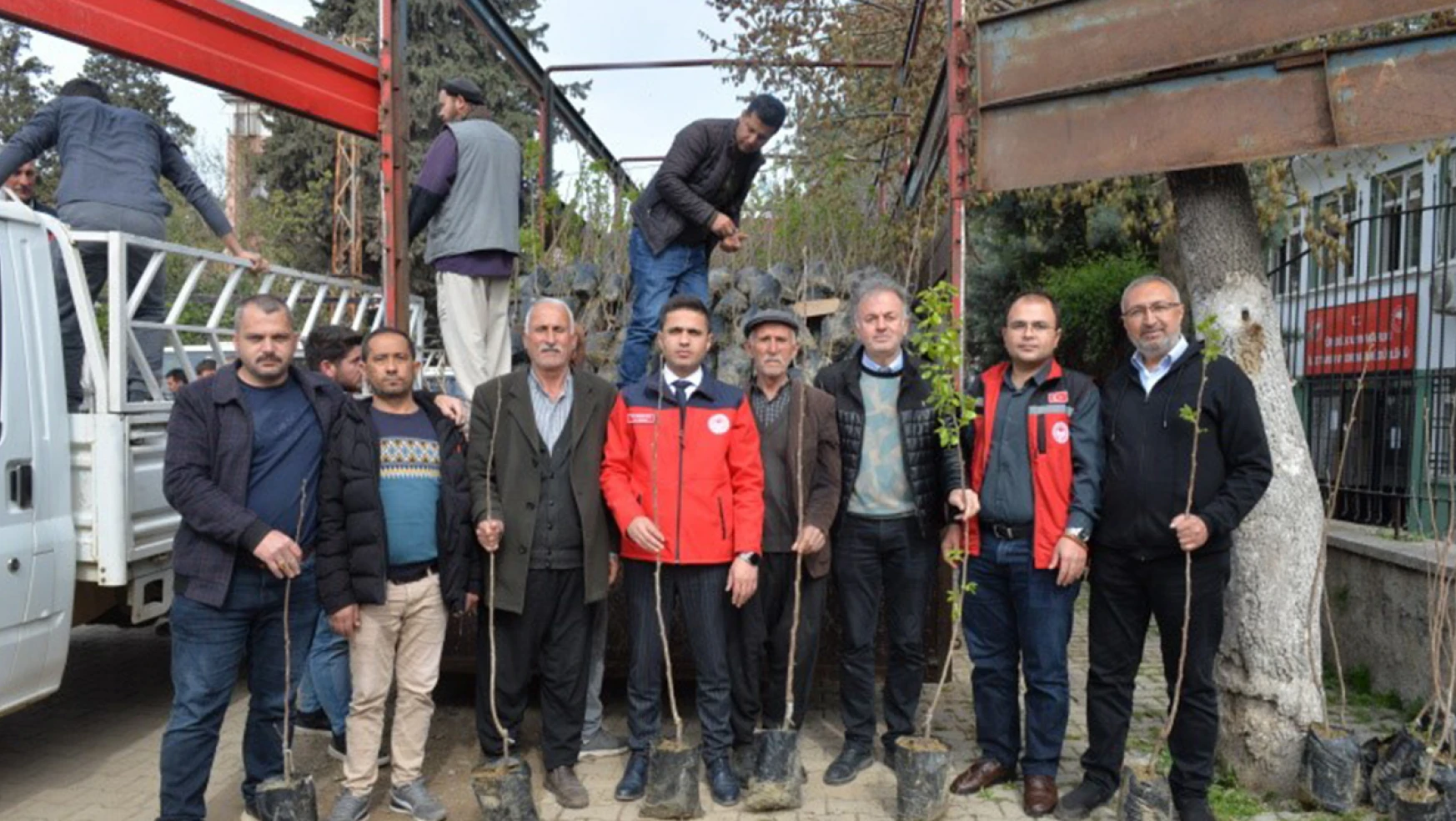 Kahramanmaraş'ta 197 üretici 11 bin adet aşılı Trabzon hurması fidanı dağıtıldı