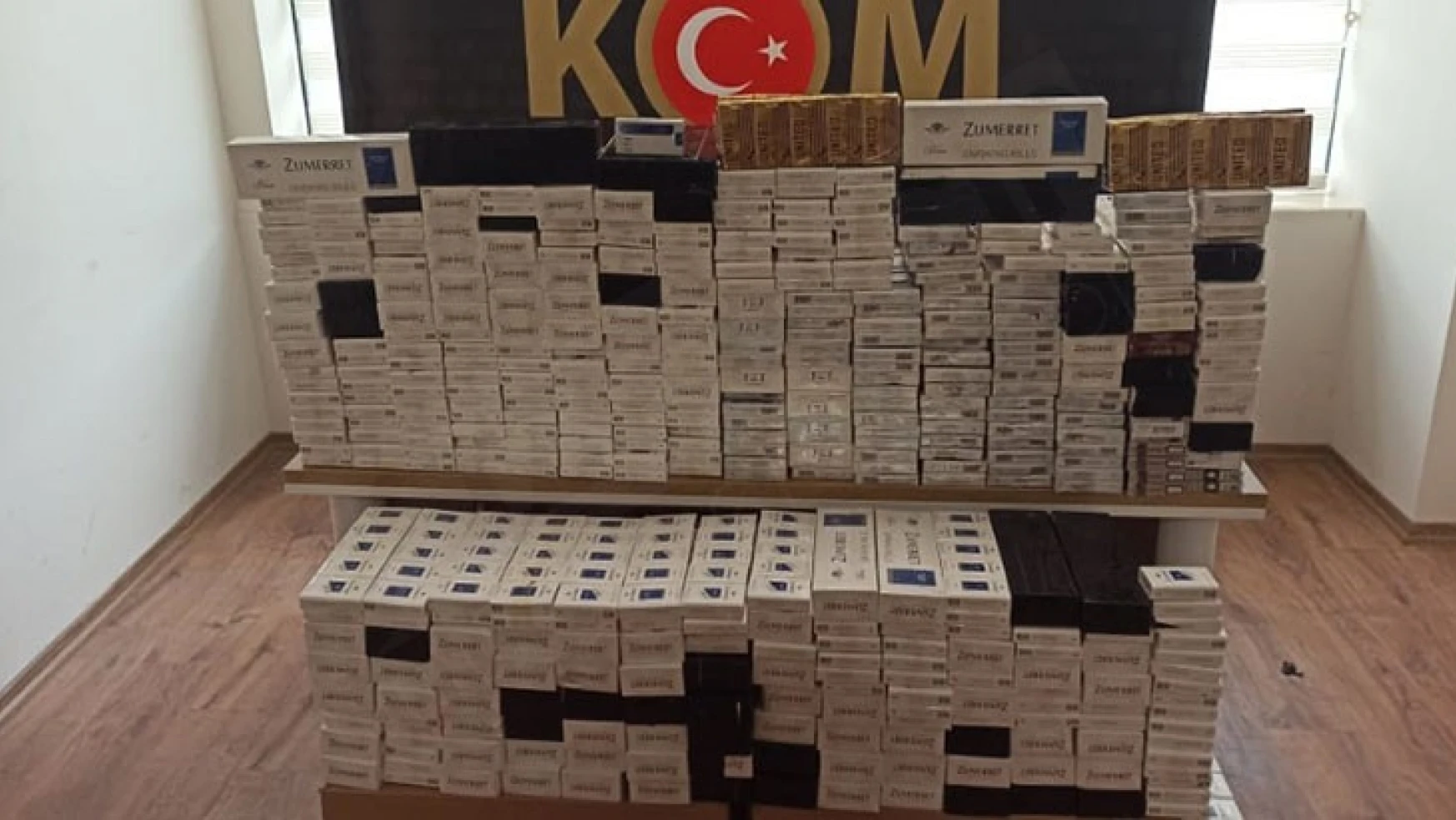 Kahramanmaraş'ta 2890 paket gümrük kaçağı sigara ele geçirildi