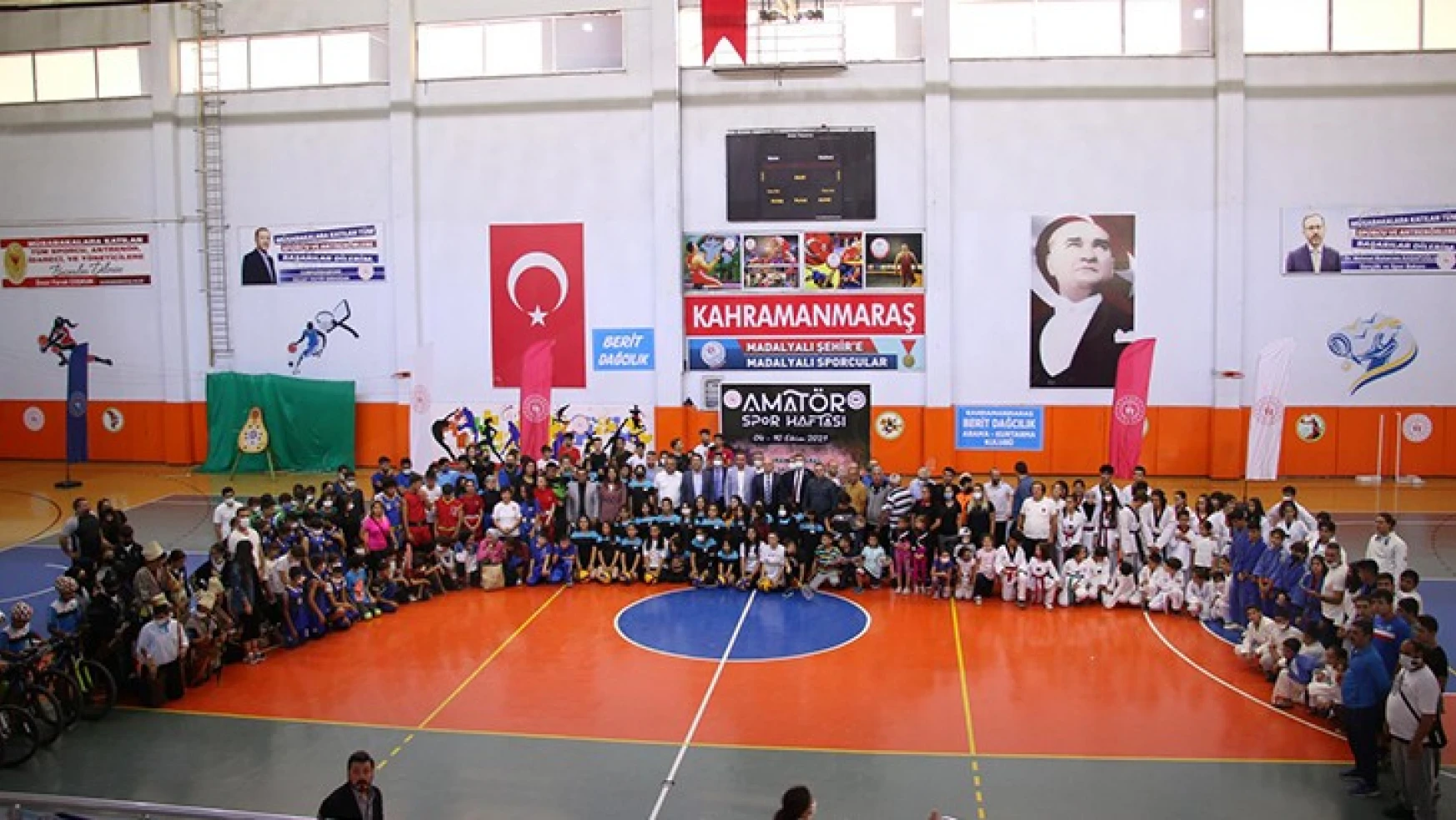 Kahramanmaraş'ta Amatör Spor Haftası kutlamaları düzenlenen törenle başladı