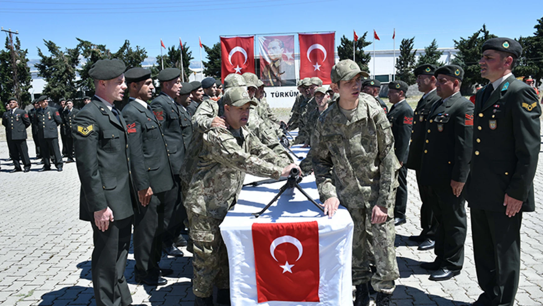 Kahramanmaraş'ta bir günlük temsili askerlik heyecanı