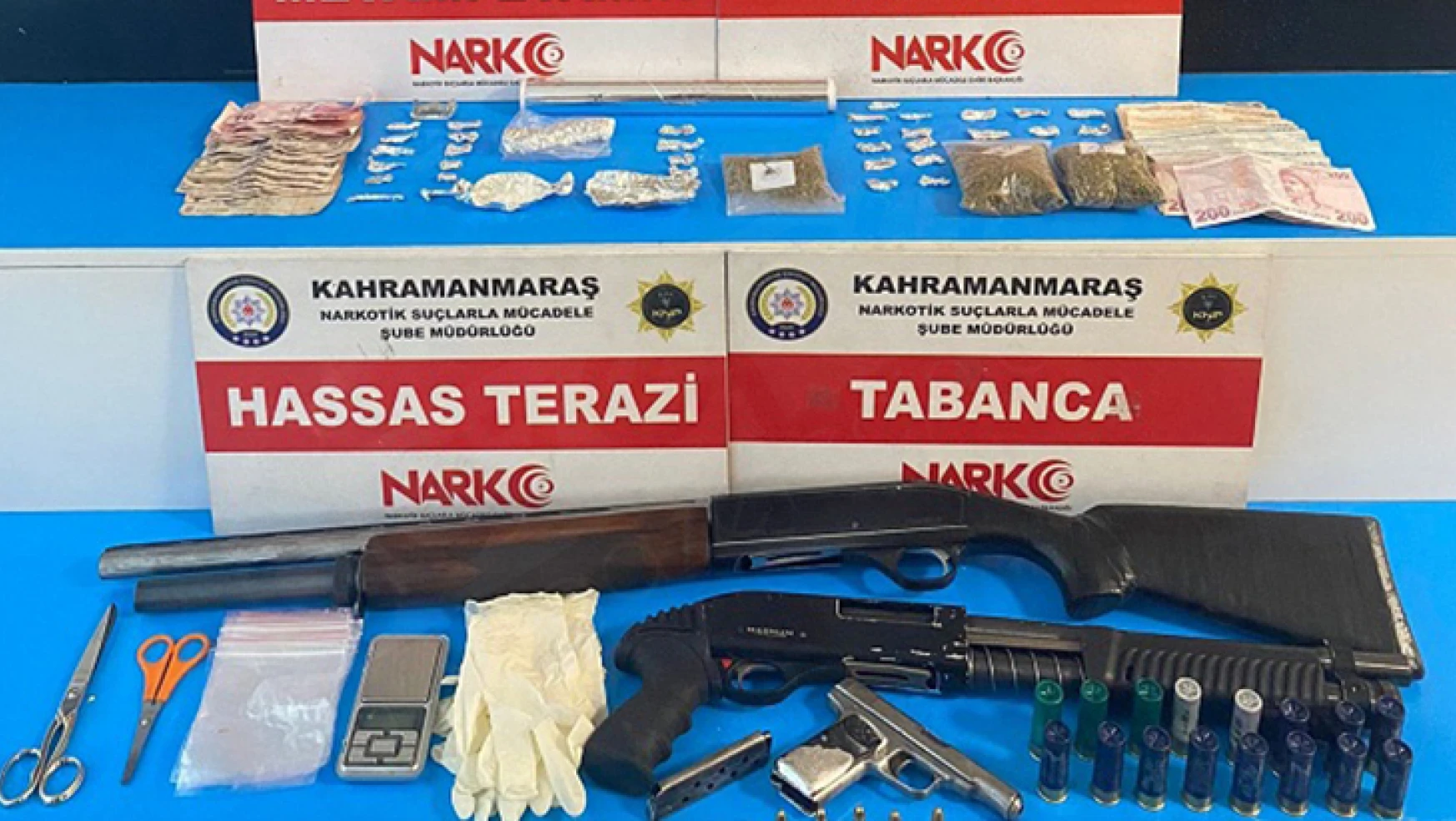 Kahramanmaraş'ta narkotik operasyon: 2 zanlı tutuklandı