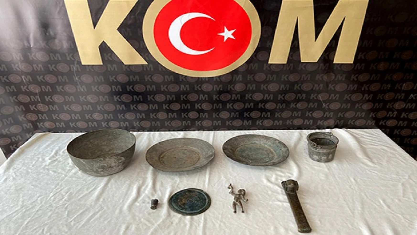 Kahramanmaraş'ta tarihi eser kaçakçılığı operasyonu: 2 Gözaltı