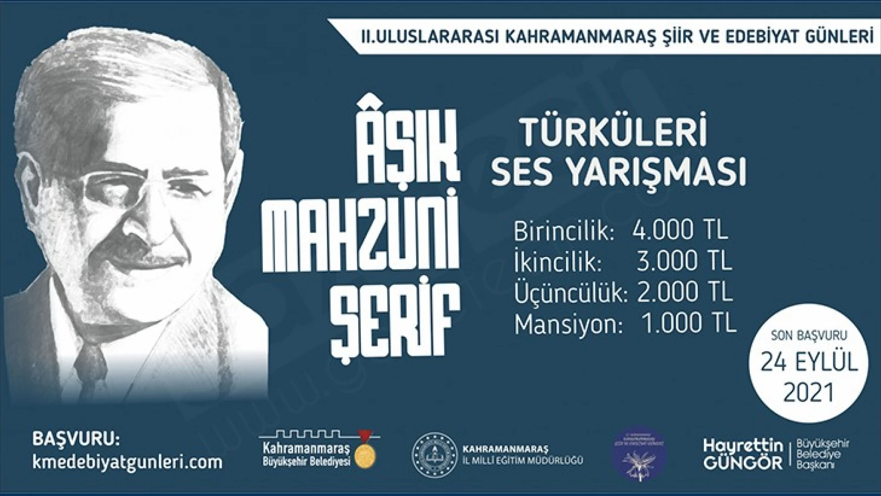 Kahramanmaraş'ta Uluslararası Şiir ve Edebiyat Günleri yarışmalarına başvurular başladı