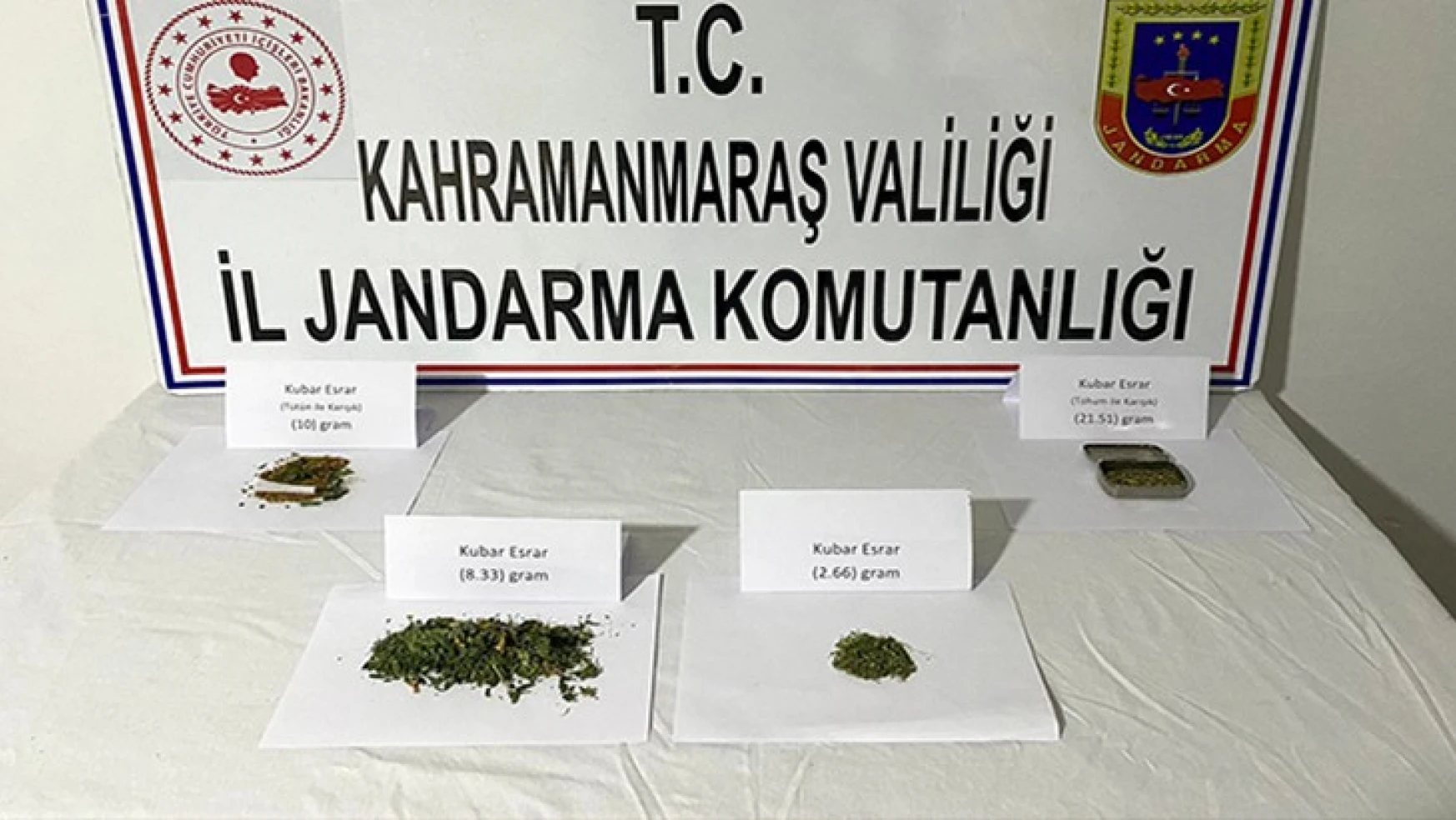 Kahramanmaraş'ta uyuşturucu operasyonu, 1 gözaltı
