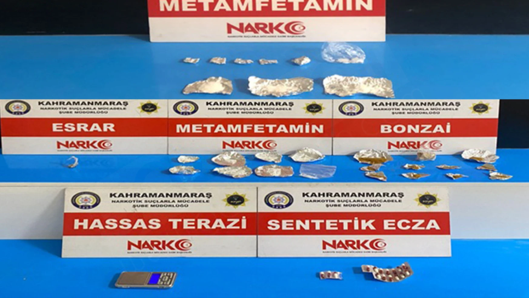 Kahramanmaraş'ta uyuşturucu ticareti yapan 6 kişi suçüstü yakalandı