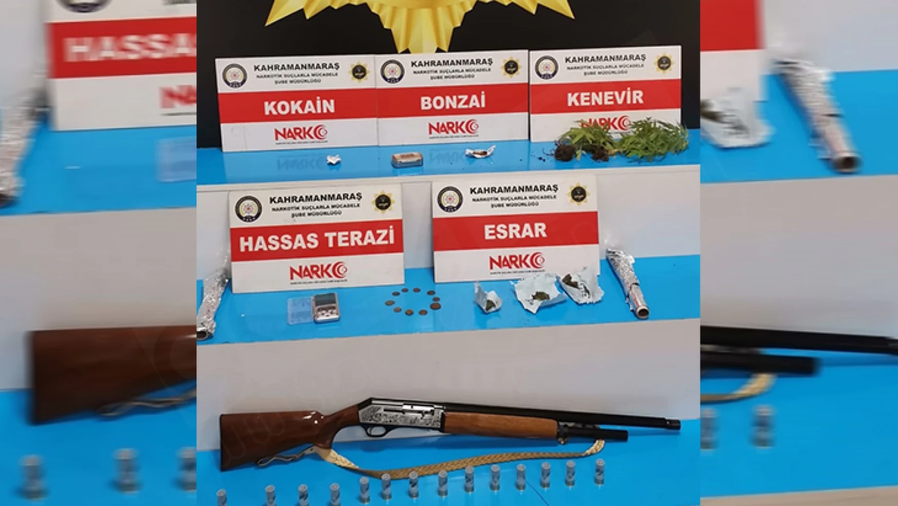Kahramanmaraş'ta uyuşturucu ticareti yapan 8 kişi yakalandı