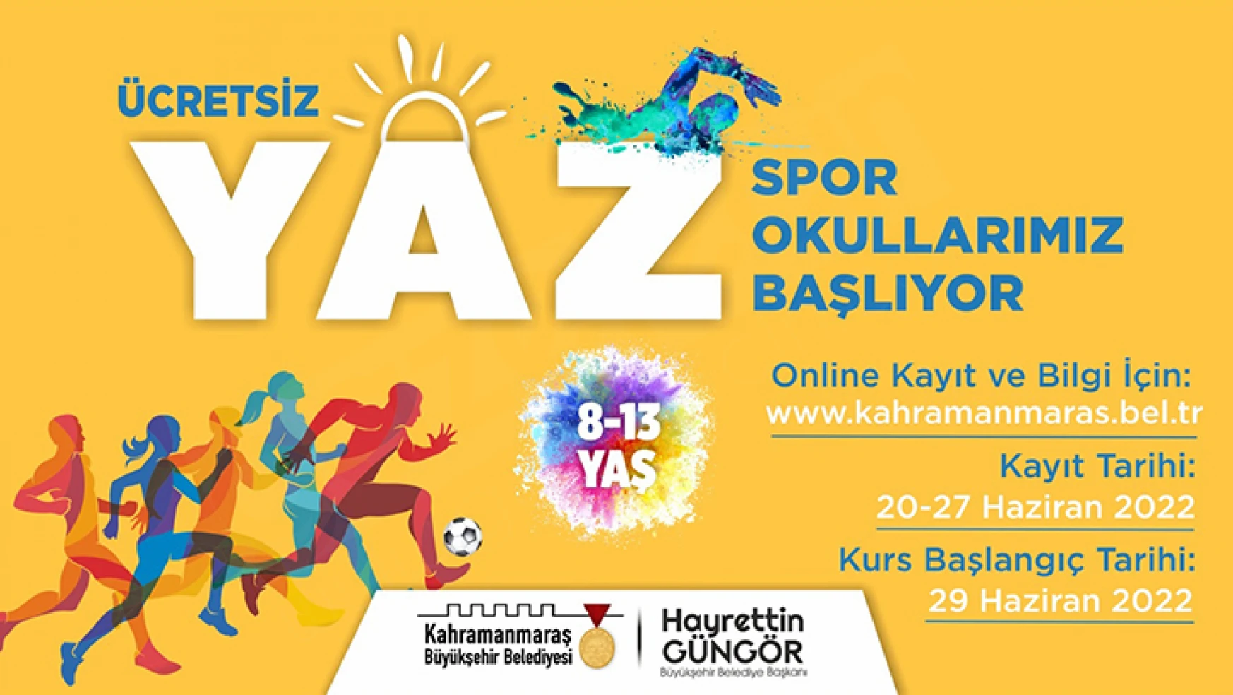 Kahramanmaraş'ta yaz spor okulları için kayıtlar başladı