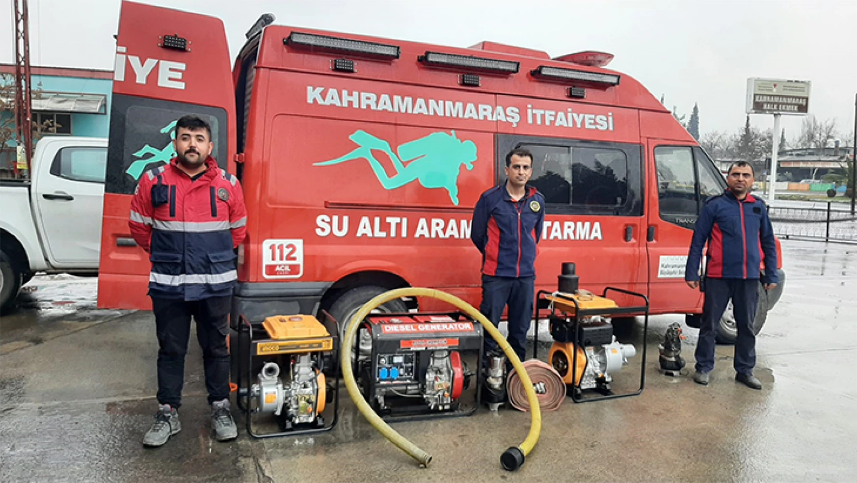 Kahramanmaraş'tan Şanlıurfa'ya personel ve ekipman desteği