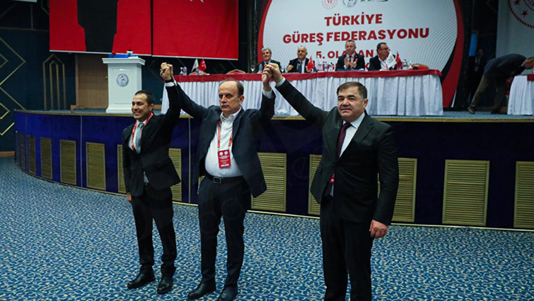 Kahramanmaraşlı milli güreşçi Şeref Eroğlu, Türkiye Güreş Federasyonuna başkan oldu