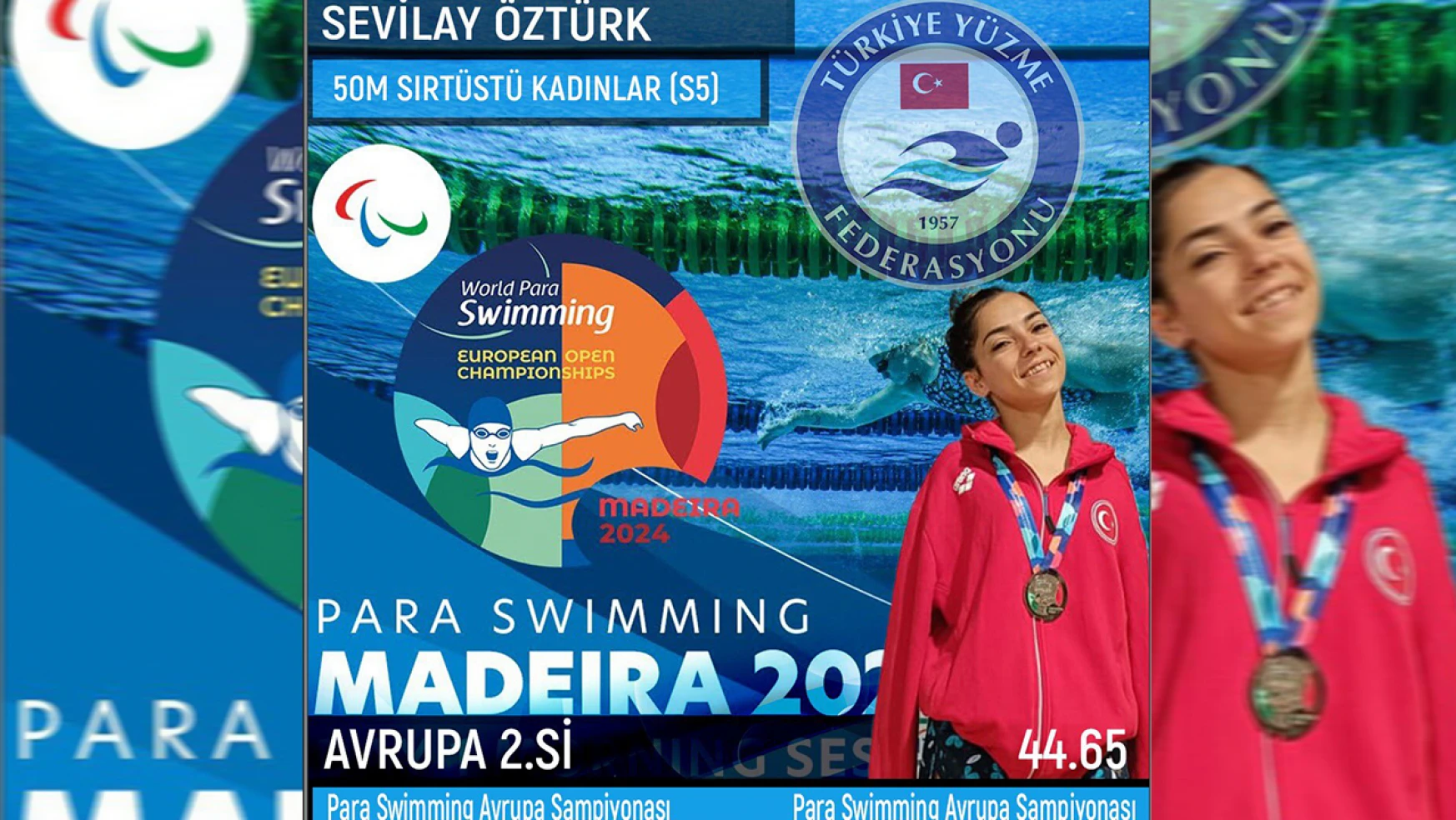 Kahramanmaraşlı milli yüzücü Avrupa Şampiyonası'ndan madalya ile döndü