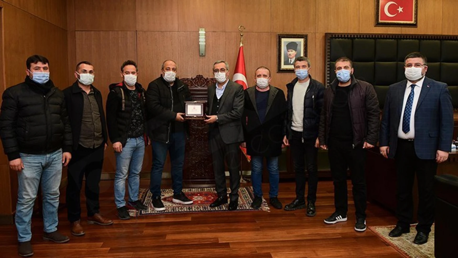 Kahramanmaraşspor'dan Başkan Güngör'e teşekkür ziyareti