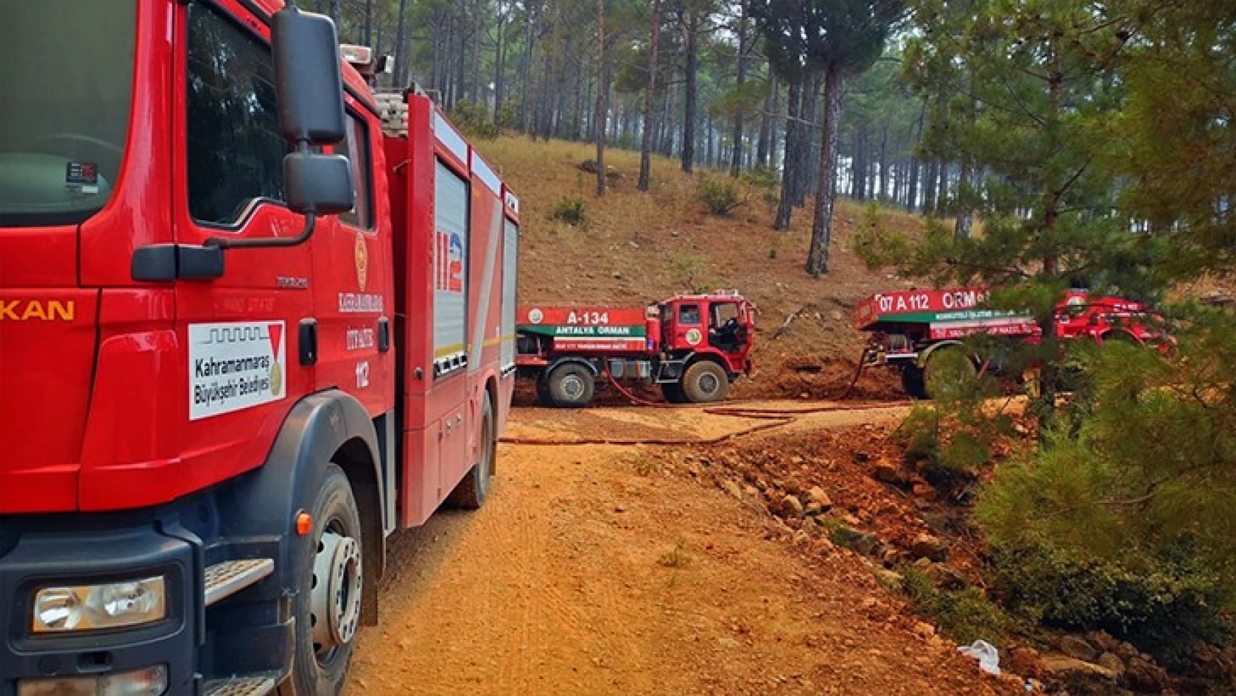 Osmaniye'deki yangına Kahramanmaraş'tan da ekipler müdahale ediyor