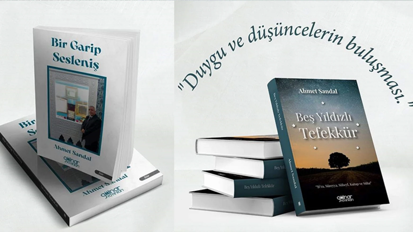 Şair Yazar Ahmet Sandal, 23'üncü ve 24'üncü kitaplarını yayınladı