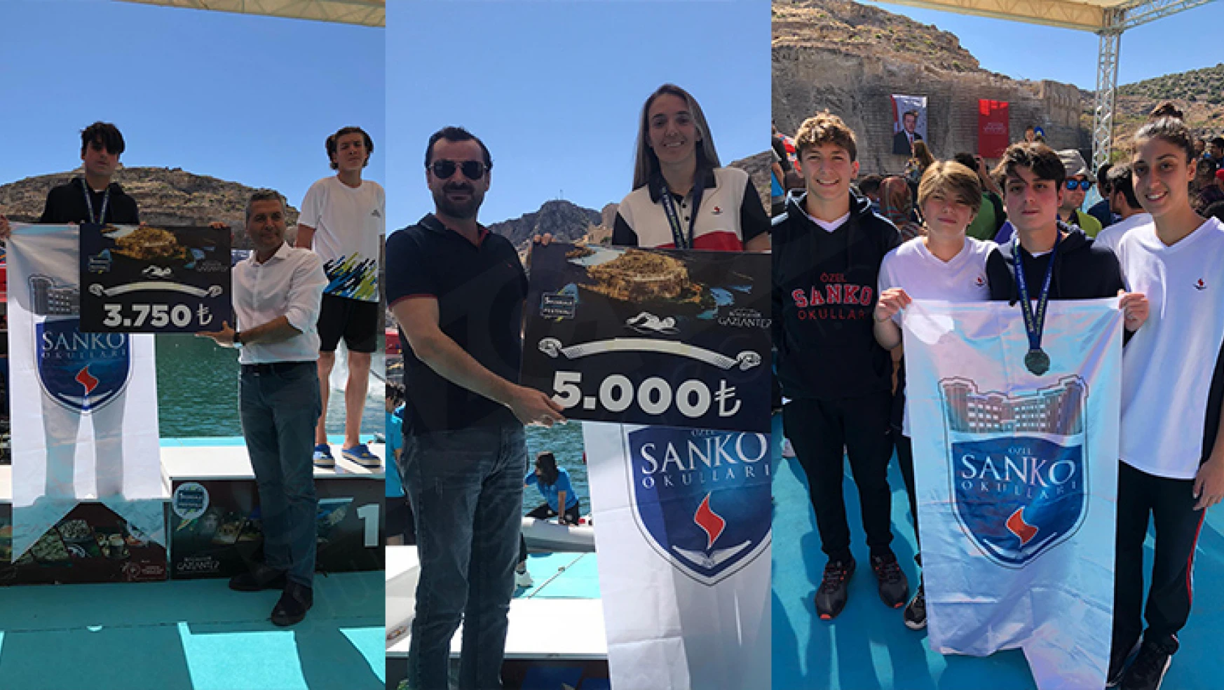 SANKO Okulları Rumkale Su Sporları Festivalinde 5 derece elde etti