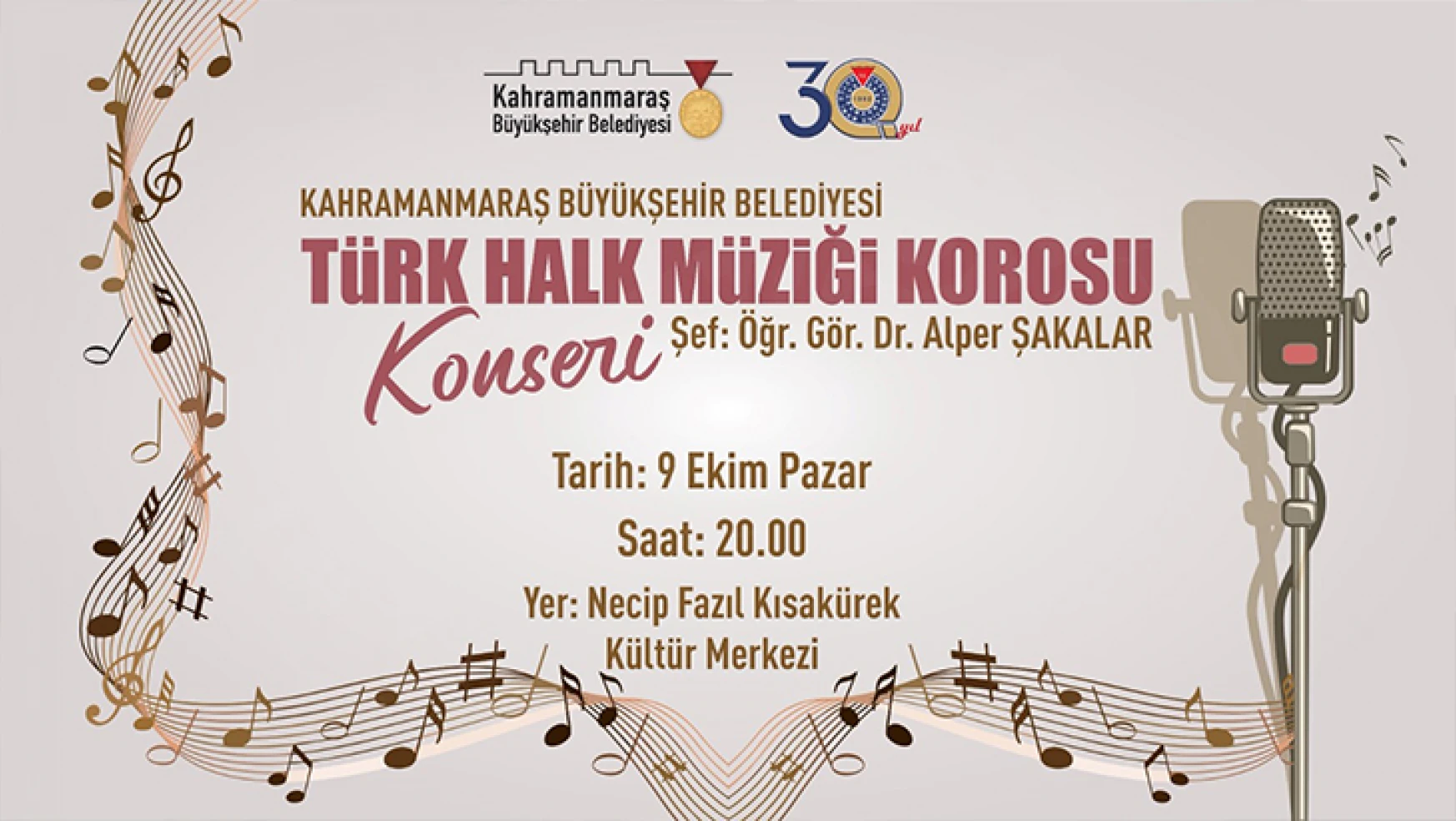 Türk Halk Müziği Korosu müzikseverlerle buluşacak