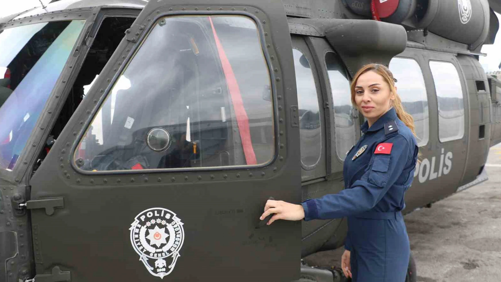 Türk Polis Teşkilatı'nın kadın helikopter pilotu, 6 yıldır hava araçlarıyla güveni temin ediyor