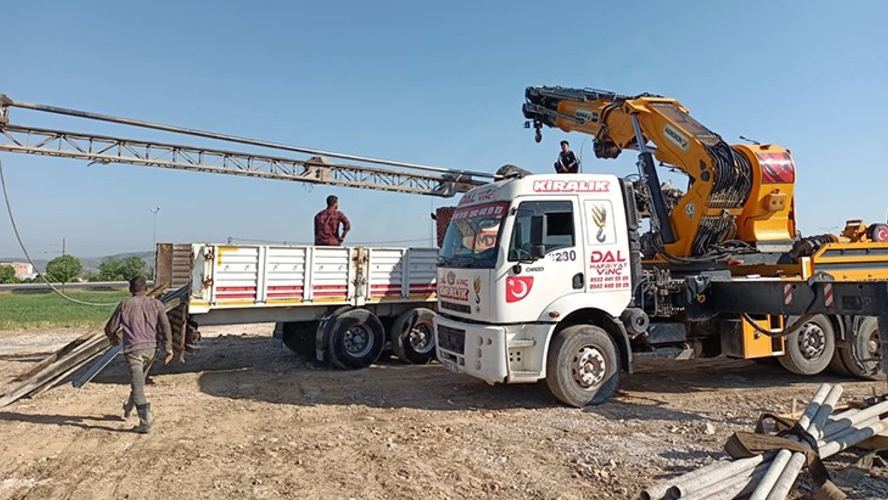 Türkoğlu'na yapılacak itfaiye binasının inşaatı başladı