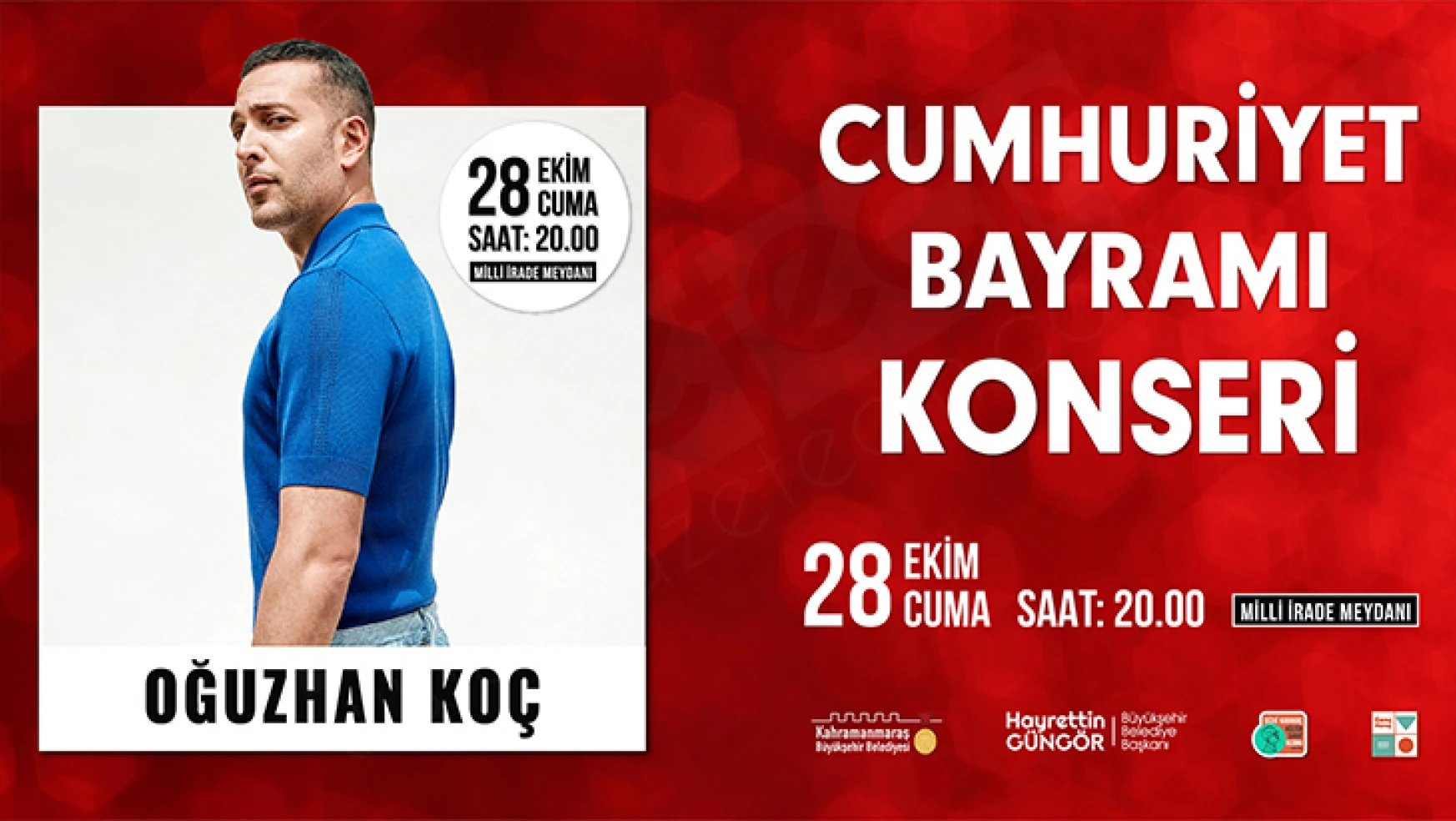 Ünlü sanatçı Oğuzhan Koç, Kahramanmaraş'ta konser verecek