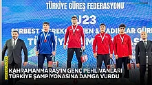 Kahramanmaraş'ın genç pehlivanları Türkiye Şampiyonasına damga vurdu
