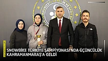 Snowbike Türkiye Şampiyonası'nda üçüncülük Kahramanmaraş'a geldi