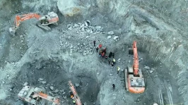 Şantiye müdürünün cenazesine ulaşıldı