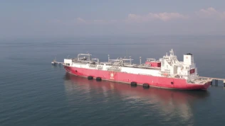 Ertuğrul Gazi FSRU'nun gaz iletim sistemine 9,3 milyar metreküp katkı sağladı