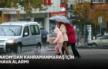 AKOM'dan Kahramanmaraş için hava alarmı