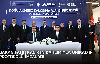 Bakan Fatih Kacır'ın katılımıyla ONİKAD'ın protokolü imzaladı