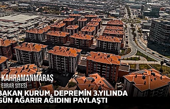 Bakan Kurum, depremin 3.yılında Gün Ağarır ağıdını paylaştı