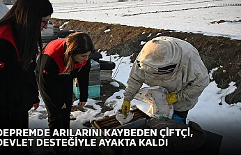 Depremde arılarını kaybeden çiftçi, devlet desteğiyle ayakta kaldı