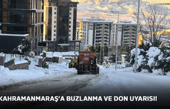 Kahramanmaraş'a buzlanma ve don uyarısı!