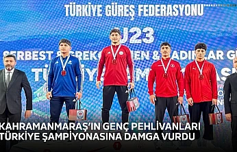 Kahramanmaraş'ın genç pehlivanları Türkiye Şampiyonasına damga vurdu