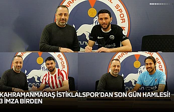 Kahramanmaraş İstiklalspor'dan son gün hamlesi! 3 imza birden